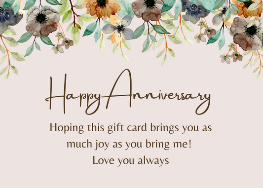 Anniversary Gift Card