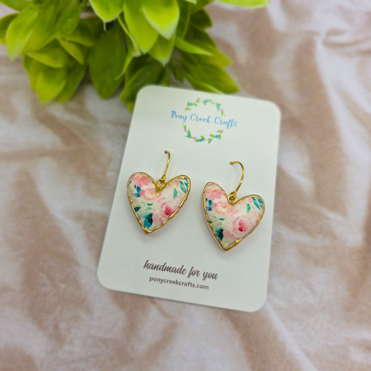 Vintage porcelain hearts